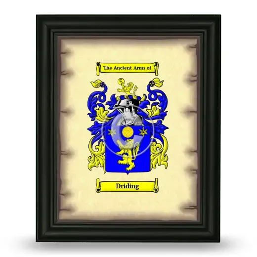 Driding Coat of Arms Framed - Black