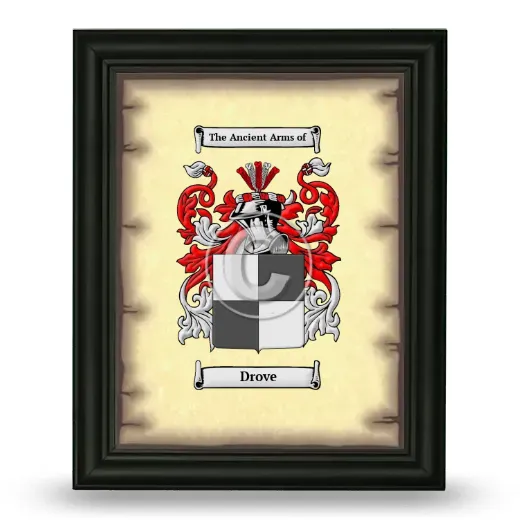 Drove Coat of Arms Framed - Black