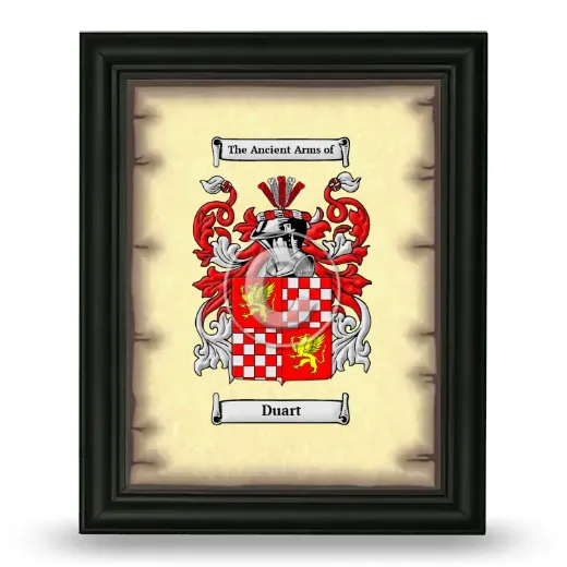 Duart Coat of Arms Framed - Black