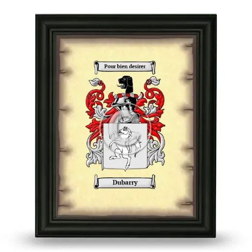 Dubarry Coat of Arms Framed - Black