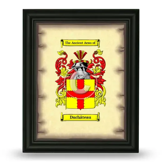 Duchâteau Coat of Arms Framed - Black