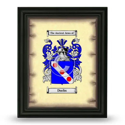 Duchs Coat of Arms Framed - Black
