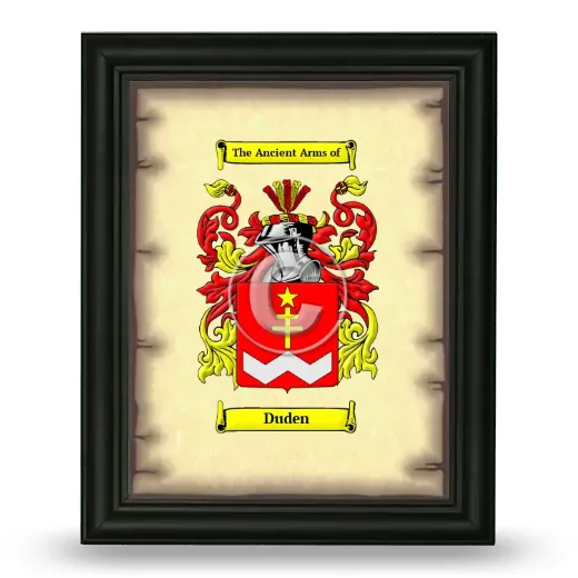 Duden Coat of Arms Framed - Black