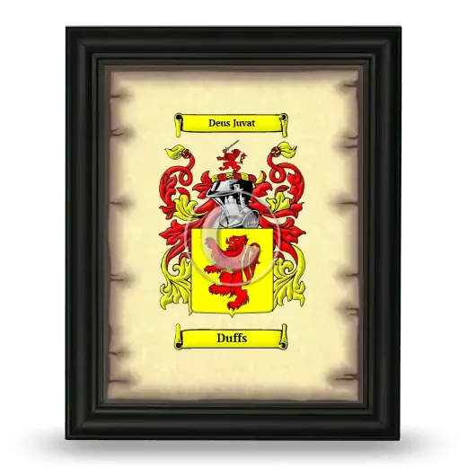 Duffs Coat of Arms Framed - Black