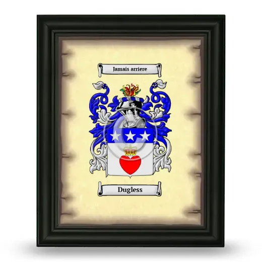 Dugless Coat of Arms Framed - Black