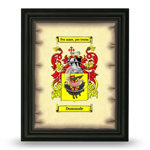 Dumnode Coat of Arms Framed - Black