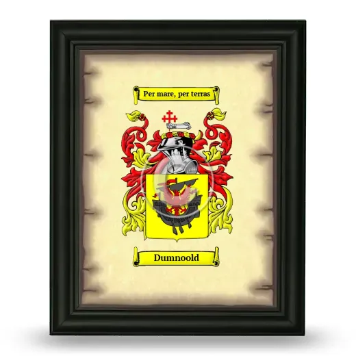 Dumnoold Coat of Arms Framed - Black