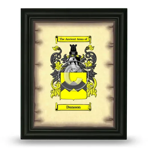 Dunoon Coat of Arms Framed - Black