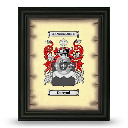 Durrynd Coat of Arms Framed - Black