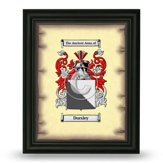 Dursley Coat of Arms Framed - Black
