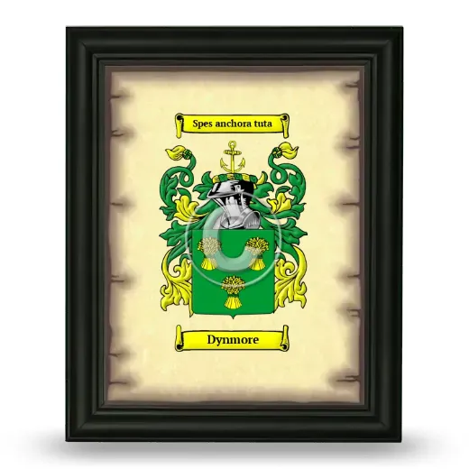Dynmore Coat of Arms Framed - Black