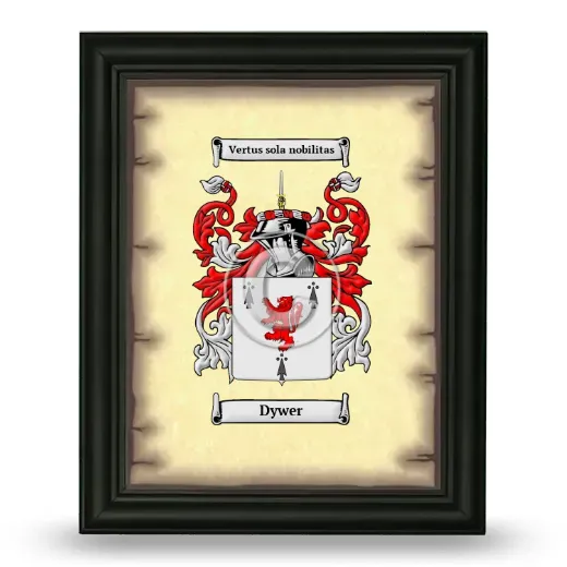 Dywer Coat of Arms Framed - Black