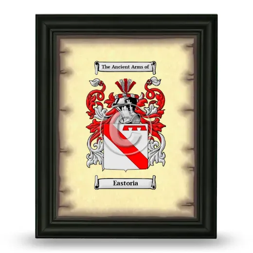 Eastoria Coat of Arms Framed - Black