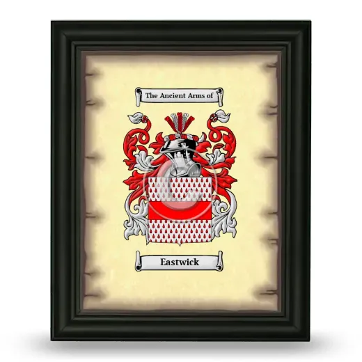 Eastwick Coat of Arms Framed - Black