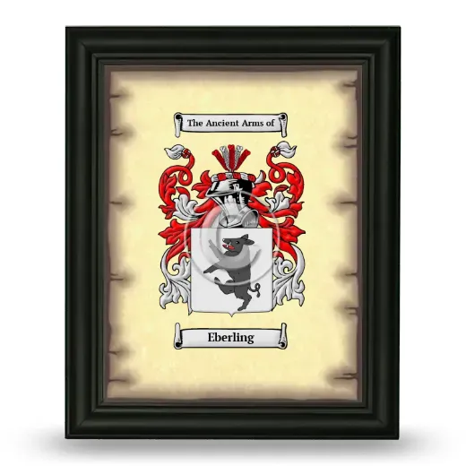 Eberling Coat of Arms Framed - Black