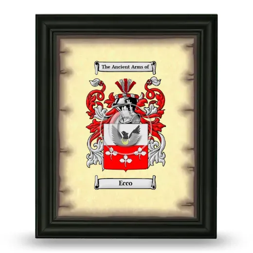 Ecco Coat of Arms Framed - Black