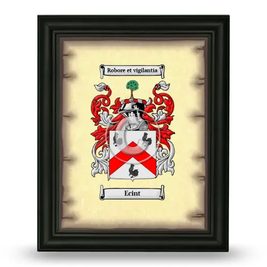Ecint Coat of Arms Framed - Black