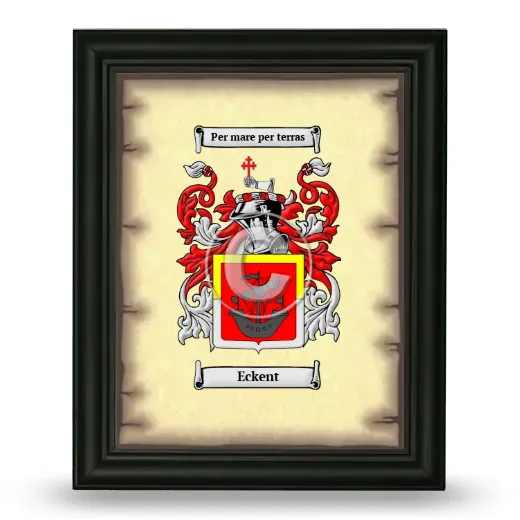Eckent Coat of Arms Framed - Black