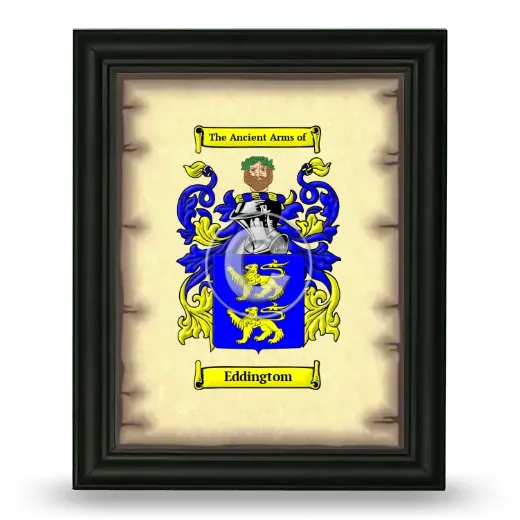 Eddingtom Coat of Arms Framed - Black
