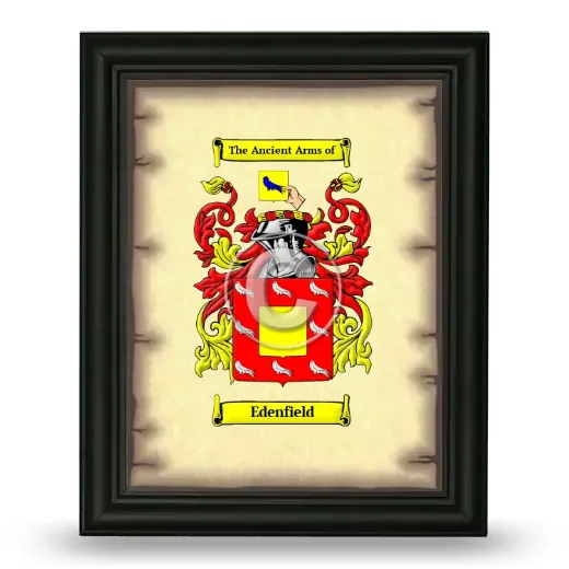 Edenfield Coat of Arms Framed - Black