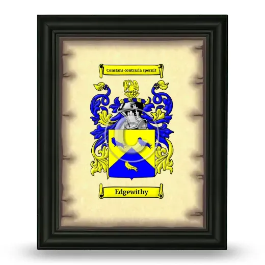 Edgewithy Coat of Arms Framed - Black
