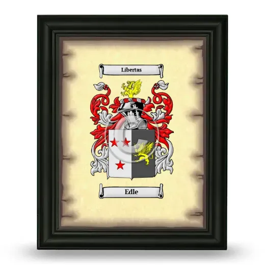 Edle Coat of Arms Framed - Black