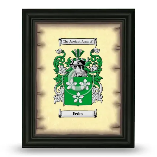 Eedes Coat of Arms Framed - Black