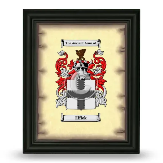 Efflek Coat of Arms Framed - Black