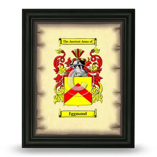Eggmond Coat of Arms Framed - Black