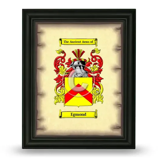 Egmond Coat of Arms Framed - Black