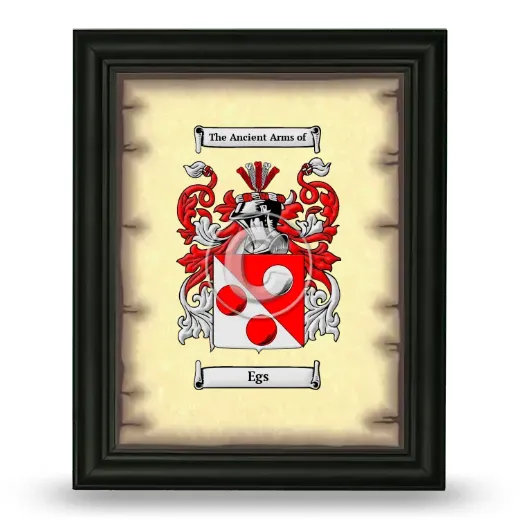Egs Coat of Arms Framed - Black