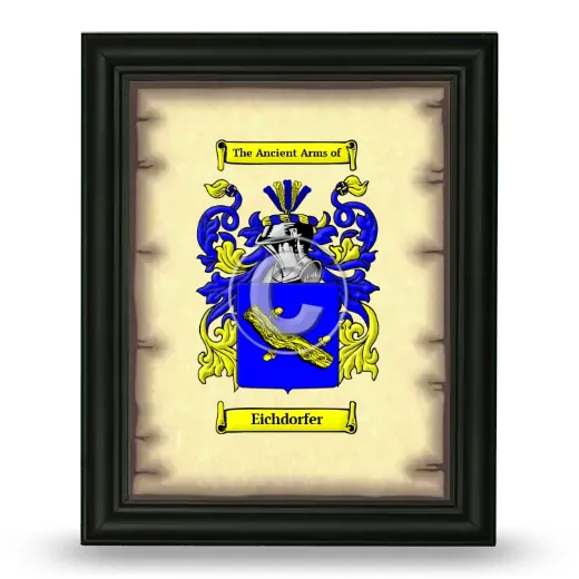 Eichdorfer Coat of Arms Framed - Black