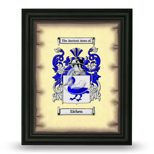 Eichen Coat of Arms Framed - Black