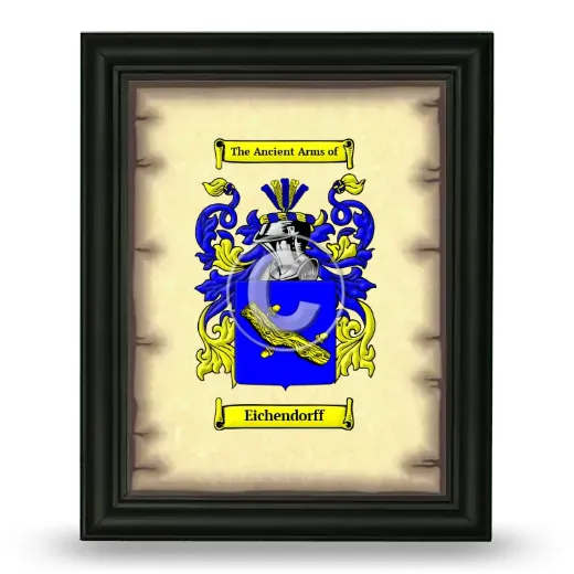 Eichendorff Coat of Arms Framed - Black