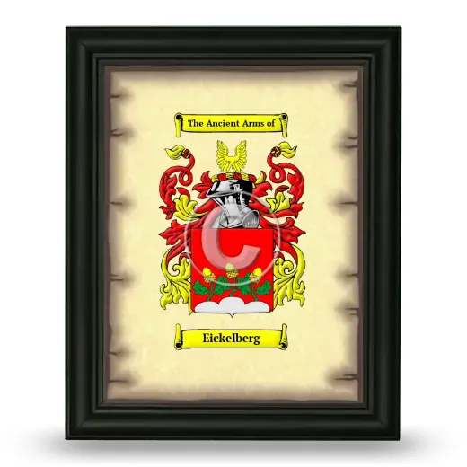 Eickelberg Coat of Arms Framed - Black