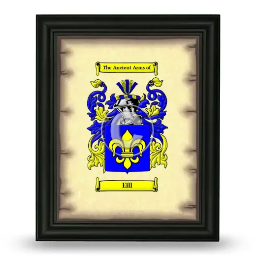Eill Coat of Arms Framed - Black