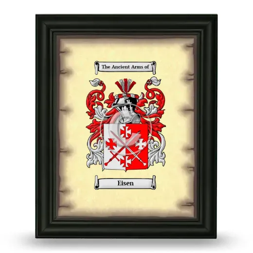 Eisen Coat of Arms Framed - Black