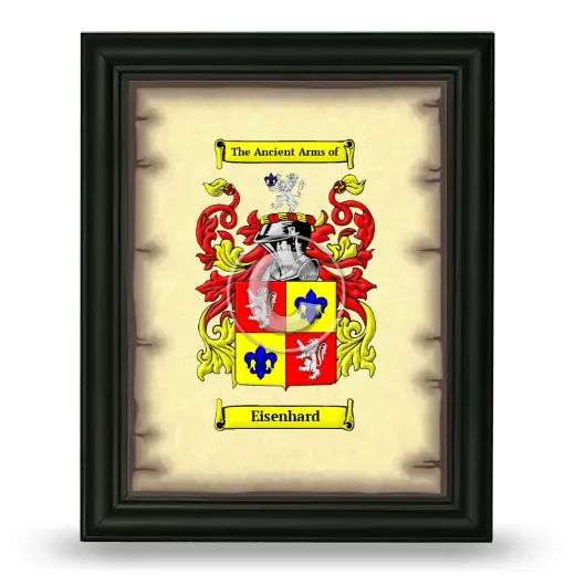 Eisenhard Coat of Arms Framed - Black