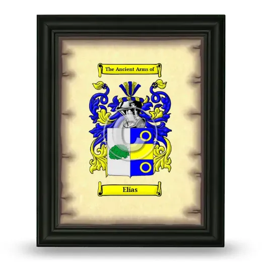 Elías Coat of Arms Framed - Black