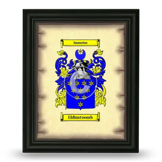 Eldinstoomb Coat of Arms Framed - Black