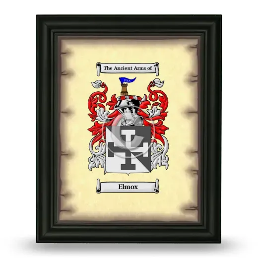 Elmox Coat of Arms Framed - Black
