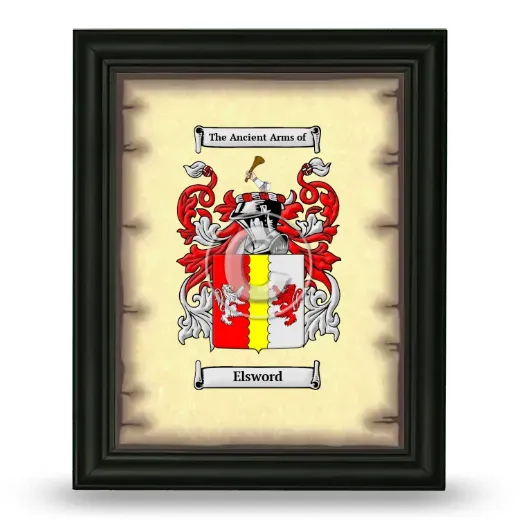 Elsword Coat of Arms Framed - Black