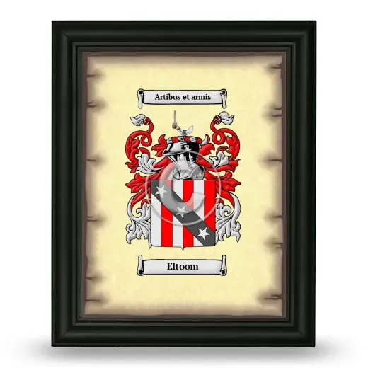 Eltoom Coat of Arms Framed - Black