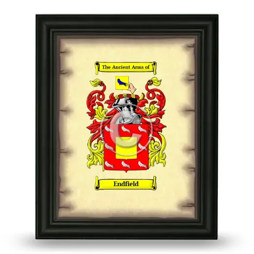 Endfield Coat of Arms Framed - Black