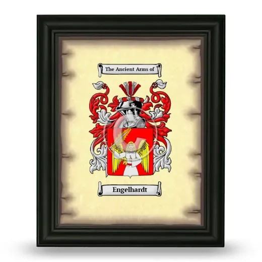 Engelhardt Coat of Arms Framed - Black
