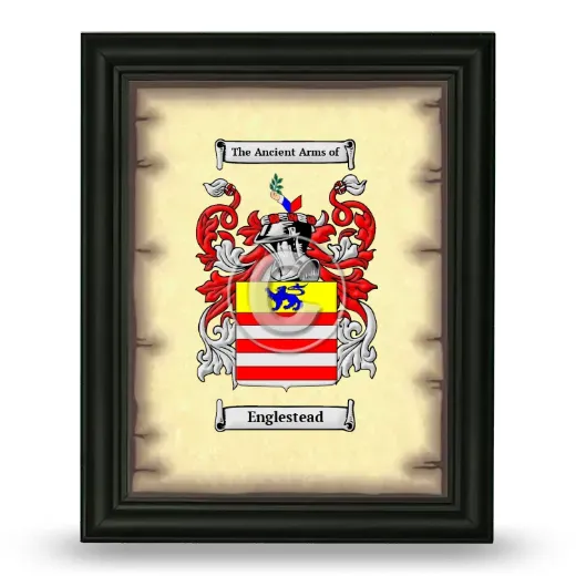 Englestead Coat of Arms Framed - Black