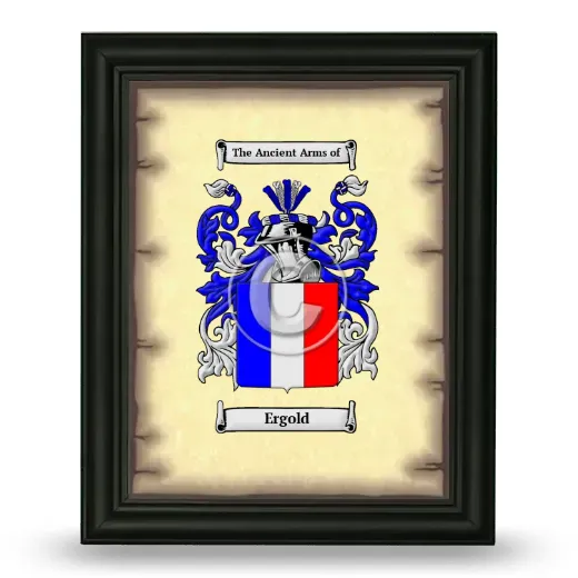 Ergold Coat of Arms Framed - Black