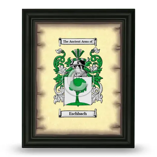 Eschbach Coat of Arms Framed - Black