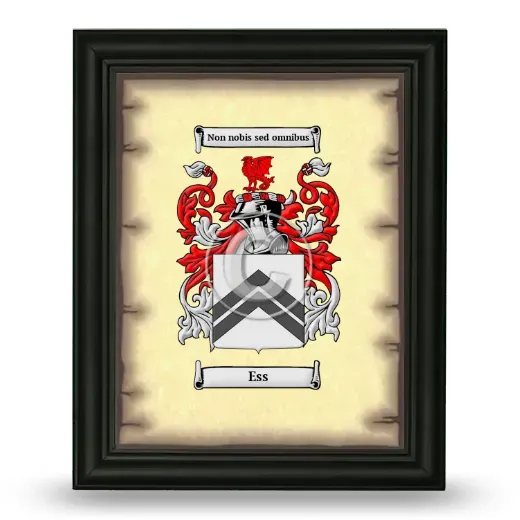 Ess Coat of Arms Framed - Black