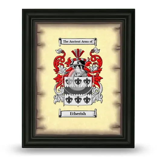 Etherish Coat of Arms Framed - Black